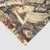 アーサー·ラッカム『波の中のアンディーン』 薄葉紙 (詳細)