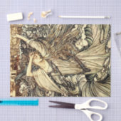 アーサー·ラッカム『波の中のアンディーン』 薄葉紙 (クラフト)