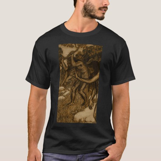 アーサー・ラッカム 魔女の池 Tシャツ (正面)
