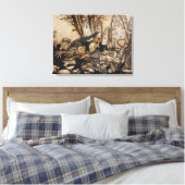 アーサー・ラッカム | Kensington Gardensのピーターパン キャンバスプリント (インサイチュ (寝室))