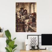 アーサー・ラックハムの不思議の国のアリス ポスター (ホームオフィス)