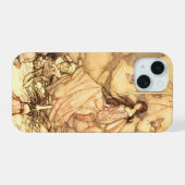 アーサー・ラックハム妖精 iPhone 15ケース (裏面横)