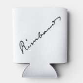 アーサー・リンボーの署名 缶クーラー (裏面)