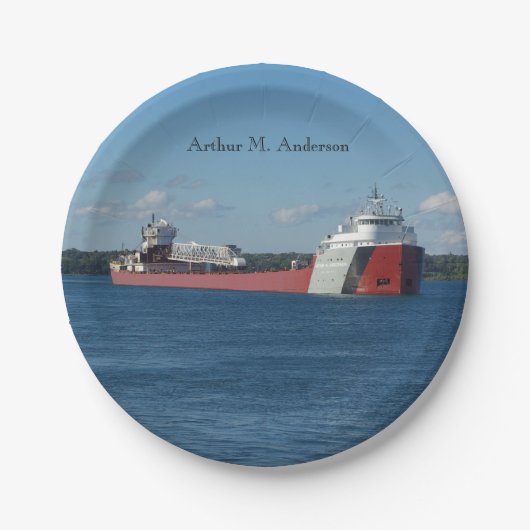 アーサー・M・アンダーソン紙プレート ペーパープレート (正面)