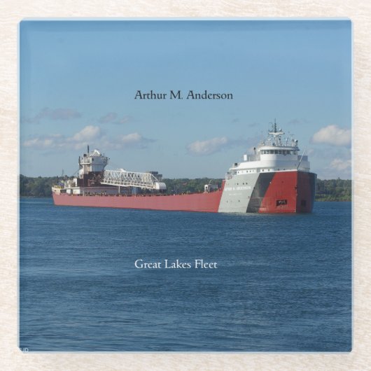 アーサー・M・アンダーソン・グラス・コースター ガラスコースター (正面)