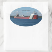 アーサー・M・アンダーソン・ステッカー 楕円形シール (バッグ)