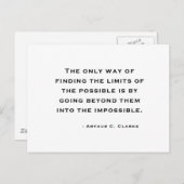 アーサーCクラーク引用文 ポストカード (正面/裏面)