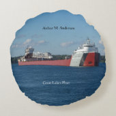 アーサーM.アンダーソンの円形の枕 ラウンドクッション (裏面)