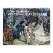 アーサーRackhamシェークスピアのヴィンテージの芸術 カレンダー (カバー)