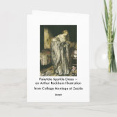 アーサーRackham著おとぎ話の輝きの服 カード (裏面)