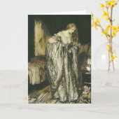 アーサーRackham著おとぎ話の輝きの服 カード (黄色い花)