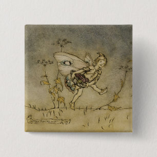 アーサーRackham の妖精、「Midsuからのイラストレーション 缶バッジ