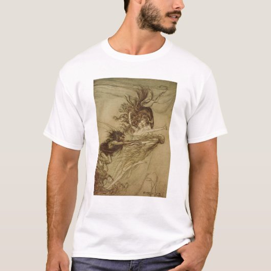 アーサーRackham | Alberichを悩ますRhinemaidens Tシャツ (正面)