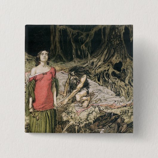 アーサーRackham | Grimhildeの懇願、ガ 缶バッジ (正面)