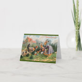 アーサーThieleイースターカード-卵を集めるバニー シーズンカード (正面)