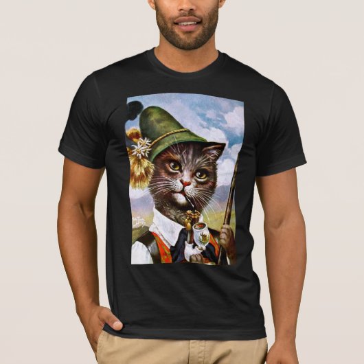 アーサーThiele -バイエルンのアルプス猫 Tシャツ (正面)