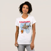アーシャ素晴らしークが魚を捕まえる。 Tシャツ (正面フル)