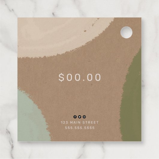 アーシー抽象的なドレスフォームファッションブティック価格 フェイバータグ (裏面)