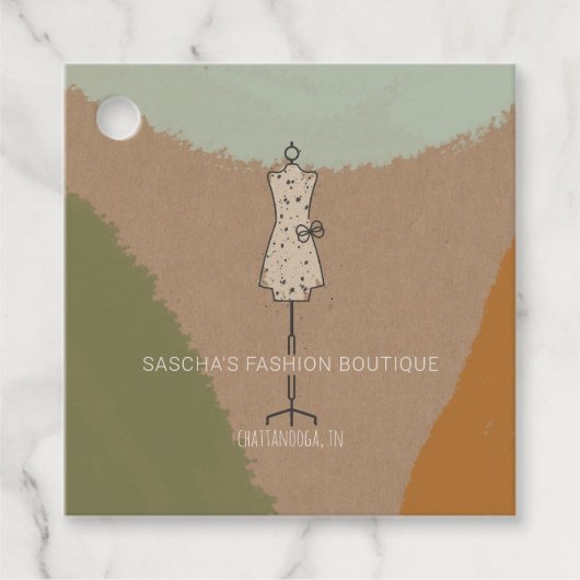 アーシー抽象的なドレスフォームファッションブティック価格 フェイバータグ (正面)