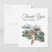 アースかわいらしトーンボホブーケありがとう ポストカード (正面/裏面)