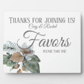 アースかわいらしトーンボホブーケ結婚式の引き出物 フォトプラーク (正面)