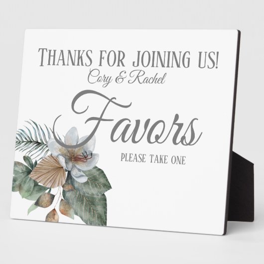 アースかわいらしトーンボホブーケ結婚式の引き出物 フォトプラーク (側面)