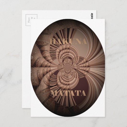 アースなハクナマタタアートプリント ポストカード (正面/裏面)
