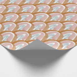 アースはかりで測トーンの水色 ラッピングペーパー