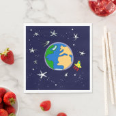 アースアンドサテライト紙ナプキンス スタンダードランチョンナプキン (インサイチュ)