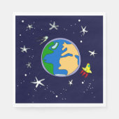 アースアンドサテライト紙ナプキンス スタンダードランチョンナプキン (正面)