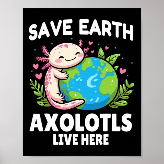 アースア救ソロトルデザインおもしろい – 動物の地球の日 ポスター (正面)