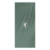 アースィエレガンスロゴ ビューティー、ウェルネス、スパ セージ ラックカード (裏面)