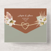 アースィーな秋のウェディング オールインワン招待状 (裏面)