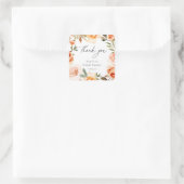 アースィーな秋の花の感謝の品 スクエアシール (バッグ)