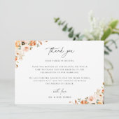 アースィーオータム フローラル サンキューカード (スタンド正面)