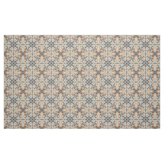 アースィートーン ボホ フラワーパターン ミニマリスティック シック ファブリック (ファットクウォーター)