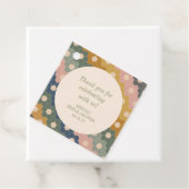 アースィーボヘミアンビンテージカスタムブライダルシャワーの感謝 フェイバータグ (インサイチュ)