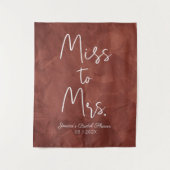 アースィーミスからミセスへのカスタムボホブライダル タペストリー (正面)