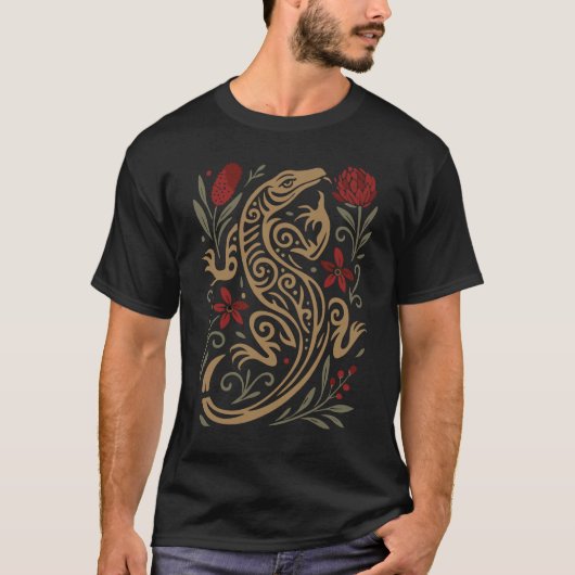 アースィー・コアラ ワイルドライフ デザイン Tシャツ (正面)