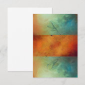 アースィ アブストラクト ブルース 招待状 (正面/裏面)