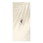 アースィ エレガンス ロゴ ビューティー、ウェルネス、スパ アイボリー ラックカード (裏面)