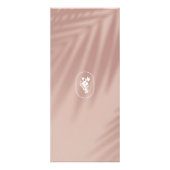 アースィ エレガンス ロゴ ビューティー、ウェルネス、スパ ピンク ラックカード (裏面)