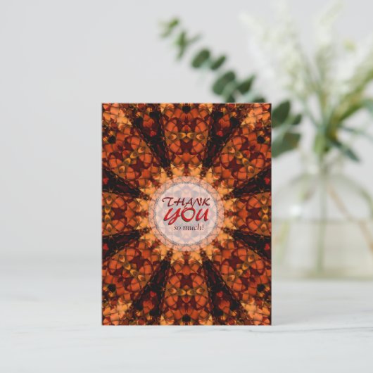 アースウィーブシャインありがとうはがき ポストカード (スタンド正面)