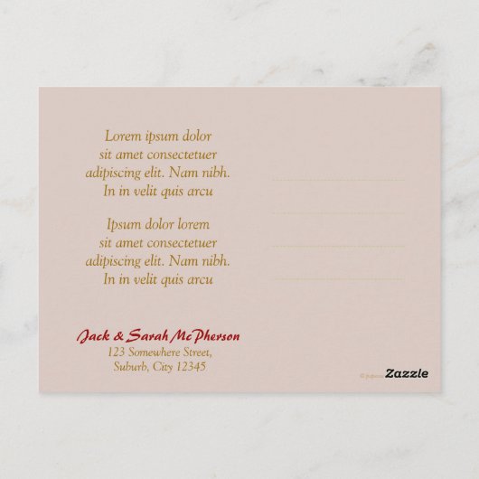 アースウィーブシャインありがとうはがき ポストカード (裏面)