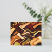 アースウィーブ素晴らし抽象芸術デジタル ポストカード (スタンド正面)