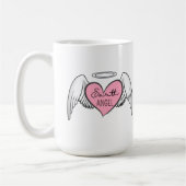 アースエンジェルビッグマグカップ – ハート、ウィング、ハロー コーヒーマグカップ (左)