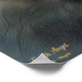 アースエンジェルAIファンタジーデジタルアートプリントポートレート ポスター (角)