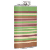 アースカラーのストライプ フラスコ フラスク (右)