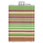 アースカラーのストライプ フラスコ フラスク (裏面)