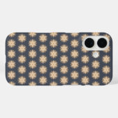 アースカラーのブラウンを使った対称的な線画 Case-Mate iPhoneケース (裏面 (横))